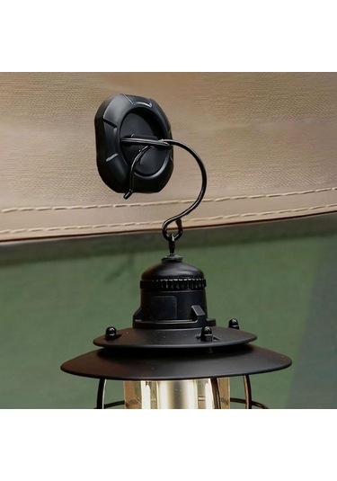 Suntek Çadır Kanopi Kancası Dişli Işık Sırt Çantasıyla Siyah