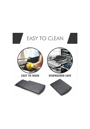 Neevoyu Plastik Kaydırmalı Mutfak Rafı - 15kg Yük Taşıma, Kahve Makinesi/toaster Depolama, Dolap Altı/tezgah Üstü Uygun, Pürüzsüz Rulolar, 22x30.5x1.5cm Diğer