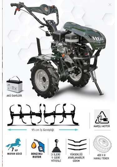 Kaan 280S3 Marşlı 3 Vites Çapa Makinesi