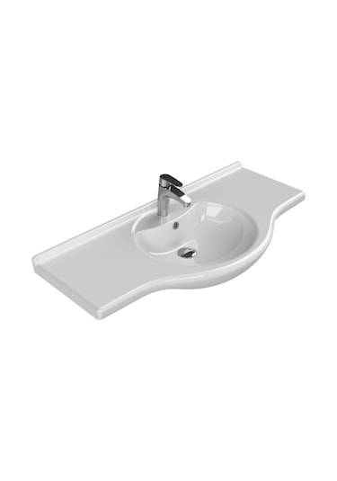 Cerastyle Turkuaz Nil Etajerli Lavabo 105 CM