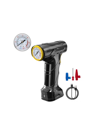 Lemestar 120w Kablosuz Araç Pompası - Akıllı Dijital Ekranlı, 6000mah Pil, Led Aydınlatmalı, Otomatik Durdurma, Taşınabilir Lastik Şişirme Cihazı