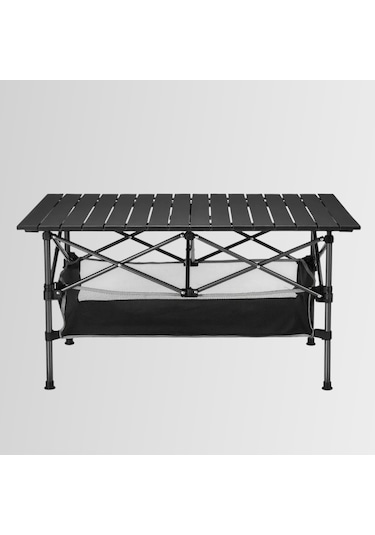 Funky Chaırs Family Large Katlanabilir Alüminyum Kamp Masası 95x Siyah