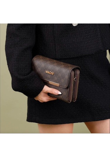 Armine 381 Kadın El Çantası Kahverengi Kahverengi