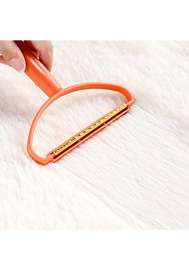 Sones Kıl Yapışan Topları Çıkarma Fırçası Kışlık Giysiler Yünlü Mont Manuel Epilasyon Ve Kıl Alma Fırçası Turuncu