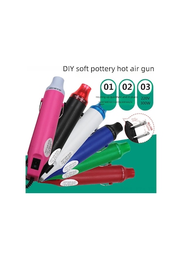 Yaozixa 110v Amerikan Standardı Düz Fişli Mavi Isı Makinesi - Heat Shrink Film, Soft陶, Gövde Tozu İçin Dıy El Aleti