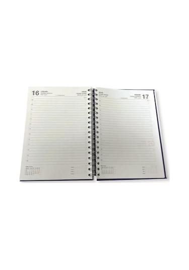 Lizy 2026 Spiralli 17x24 Cm Günlük Ajanda Model-7 Mavi