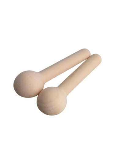 Bambu 6'lı Baharat Kaşığı Yuvarlak Uçlu Bambu Kaşık