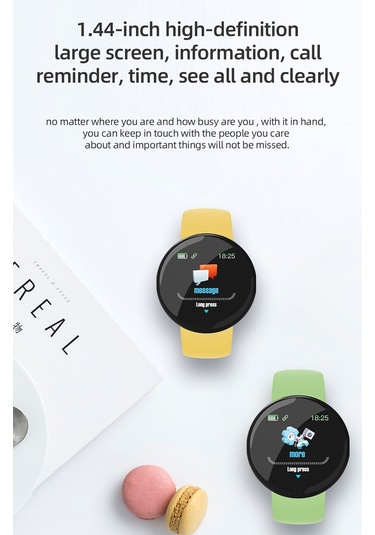 Neevoyu D18Pro 1.44" Akıllı Saat (İthalatçı Garantili)