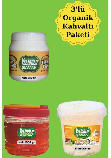 Velioğlu Şavak Kahvaltı Paketi 3'lü