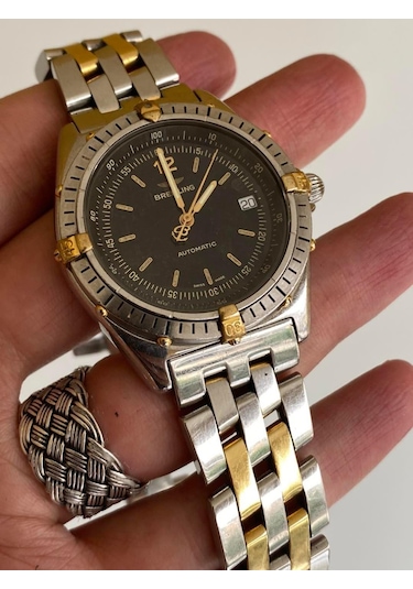 Breitling Antares 40mm Altın Çelik Kordon Erkek Kol Saati B10047