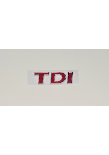 Volkswagen Caddy 2011 - 2014 Tdi Arka Bagaj Yazısı Üç Kırmızı
