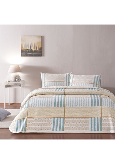 Taç Baskılı Willow Çift Kişilik Pike Takımı Sarı 000000001000049782 Sarı