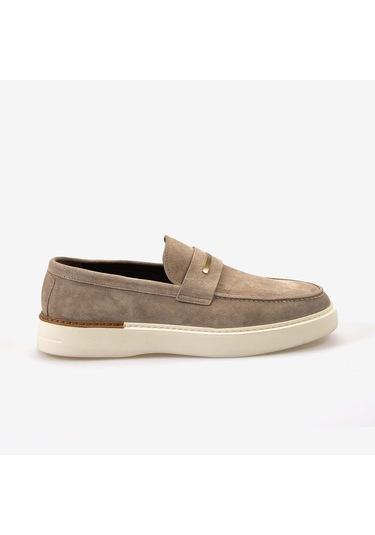 Mocassini Gold Erkek Spor & Sneaker Ayakkabı A7609 Vizon Süet