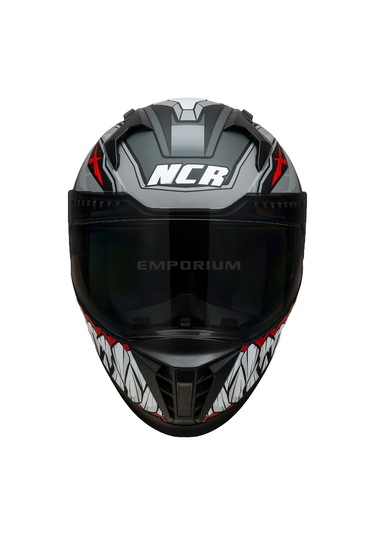 Ncr Stream Gri Robot Siyah Vizörlü Kapalı Kask Ece-06 Gri Gri