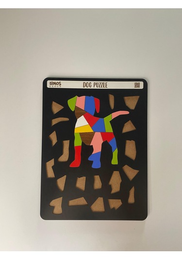 Dog Sevimli Köpek Çocuklara Özel Yapboz Tablo