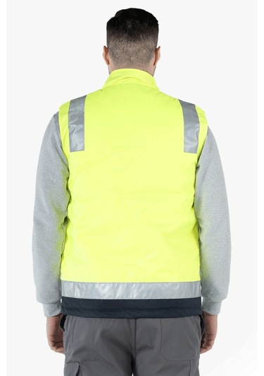 İş Yeleği Anorak Reflektörlü Fosforlu Oxford