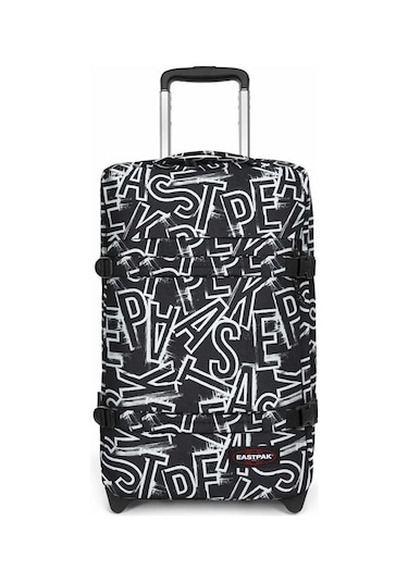 Eastpak Transit'r S Kabin Boy Çekçekli Tekerlekli Valiz 2o0 Siyah - Beyaz