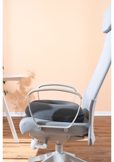 Sünger Önü Açık Oturma Simidi Kuyruk Sokumu Visco Yastığı Oturma Minderi 43x43x9 Cm