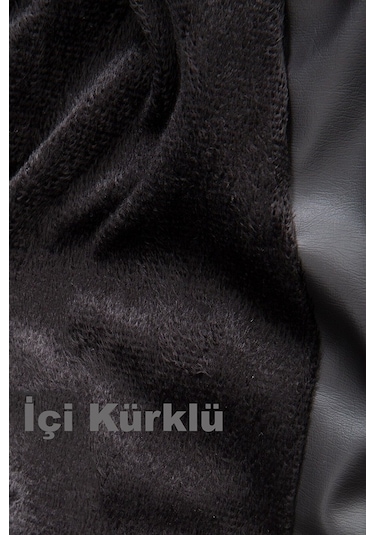 Mero Life Erkek Çapraz Fermuarlı Deri Ceket - Siyah
