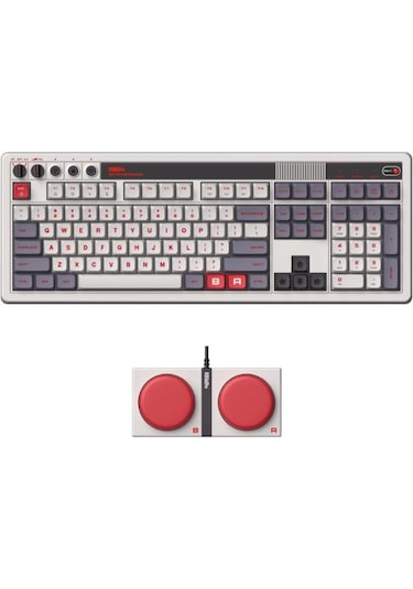 8bitdo Retro N Edition Mekanik Klavye Bluetooth/2.4g/usb-c Kablosuz Oyuncu Klavyesi Lisanslı