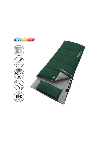 Outwell Freeway Single -16 C Geniş Uyku Tulumu Gri - Yeşil