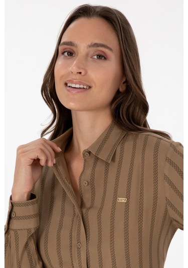 U.s. Polo Assn. Kadın Dokuma Gomlek G082gl004-000-2239969 Haki