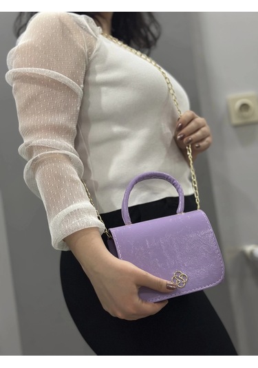 Biçomi Lila Cilt Krash Çanta Lila