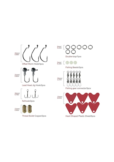 Valkyrie 78 Parça Rapala Jig Sahte Olta Yem Ve Aksesuar Seti Tatlı Ve Tuzlu Su Uyumlu