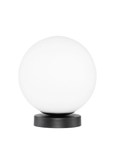 Kar Topu Yatak Başı-masa-komidin-sehpa Üstü Cam Abajur Siyah