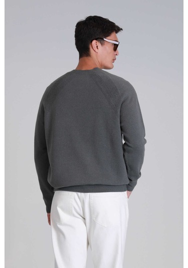 Lufian Erkek Kazak 112090128 Duman Yeşil Duman Yeşil