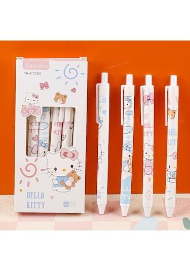 Tcherchı Hello Kitty Jel Mürekkep Roller Kalemler, Pürüzsüz Yazma
