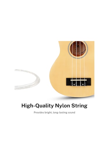 Donner Dus-10n Soprano Ukulele Seti Natural