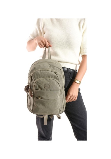 Ultra Hafif Çok Cepli Orta Boy Sırt Çantası Unisex Vizon Model: 571-4c Vizon