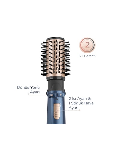 Babyliss AS965E Stylepro 1000 W Döner Başlıklı Hava Üflemeli Saç Şekillendirme Seti