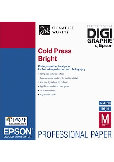 Epson Cold Press Bright 17''X 15M Mürekkep Püskürtmeli Kağıdı