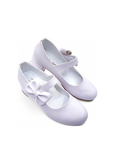 Beebron Ortopedik Topuklu Abiye Kız Çocuk Ayakkabı Soft Series Abiayk2401 Mat Beyaz Beyaz