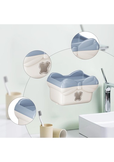 Suntek Ofis Mutfak Restoran Için Kağıt Havlu Dispenseri Duvara Mavi