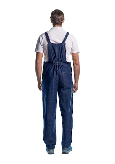 Şensel, Kışlık Kot Bahçıvan Tulum, Lacivert -8E1845- Askılı Tulum