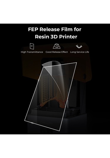 Honmex Creality 5 Adet Fep Kalıp Filmi - Yüksek Işık Geçirgenliği - Halot-mage Pro/mage Ve Diğer 10 İnç Lünetler İçin Uyumlu 286x198x0.15mm Şeffaf