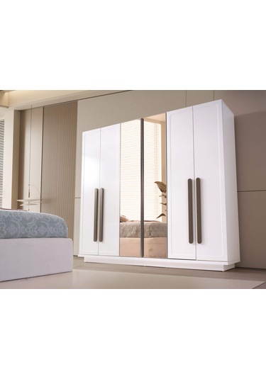 Oregon 6 Kapaklı Gardırop %100 Mdf