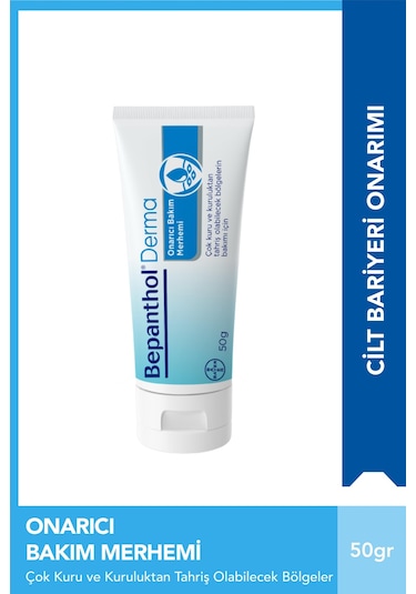Bepanthol Onarıcı Bakım Merhemi Çok Kuru Ciltler ve Tahrişe Yatkın Bölgeler İçin Bakım 50 G