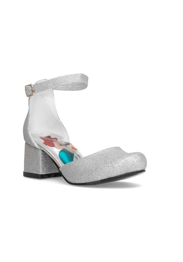 Elit Yb-f-karnıyarık-25y Filet Kız Çocuk Klasik Topuklu Ayakkabı Gümüş Gümüş