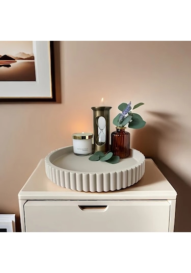 Willowhaven 1 Adet Mondrame Vintage Boho Ahşap Dekoratif Tepsi Siyah - Dayanıklı Kahve Masası Aksesuarı