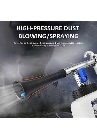 Lemestar Oto İç Döşemesi Temizleyici: 1l Kapasiteli, Yüksek Basınçlı, Ergonomik Kollü, Filtreli Emme Borulu, Alüminyum Allüvyum Viskan