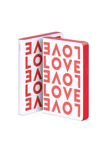 Nuuna Gri Noktalı A6 Defter Love 52972 Çok Renkli