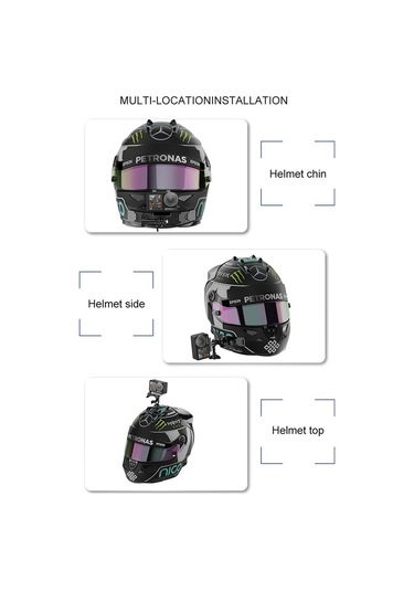 Flw418 Gopro/djı/ınsta360 Motosiklet Kask Çene Montaj Tutucu Eylem Kamera Braketi