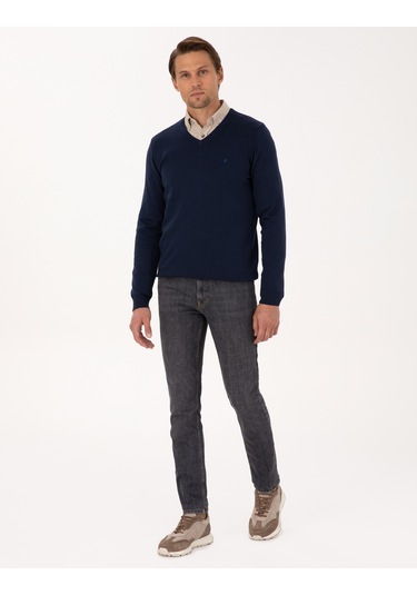 Pierre Cardin Erkek Açık Lacivert Kazak /triko 50314190-vr059 Açık Lacivert