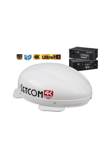 Setcom Mobil Uydu Anteni Stc-224 Tek Çıkışlı Karavan Tekne Araç