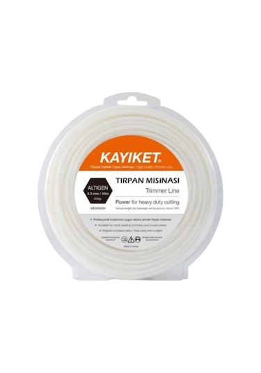 Kayıket Misina 3.3mm 43mt 6 Köşe Beyaz