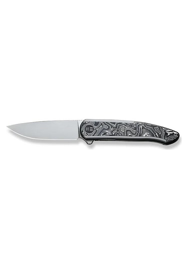 We Knife Smooth Sentinel Cf Titanium Aluminum Foil Kamp Çakı Gri - Siyah